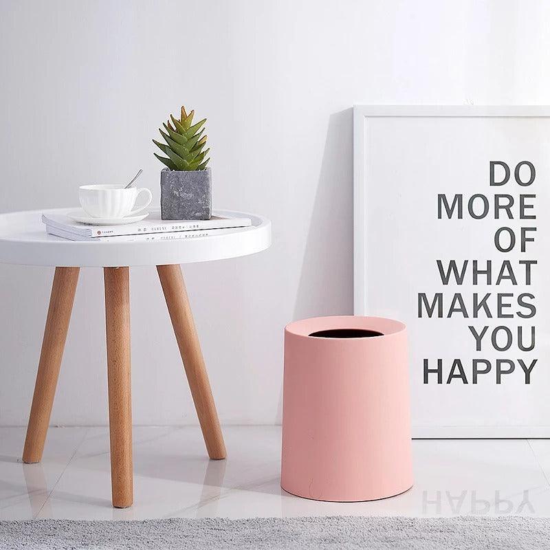 Uncovered paper, round trash can - Pacisia