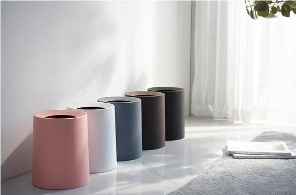 Uncovered paper, round trash can - Pacisia
