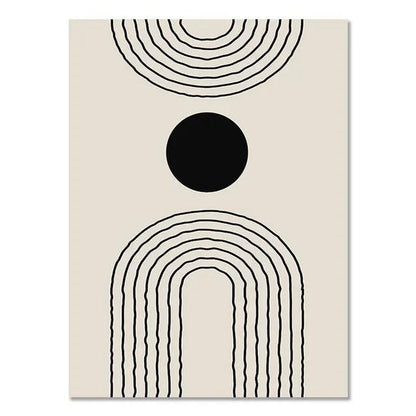 Abstract Bohemian Wall Art Poster Boho Canvas Paintings on The Wall Picture for Living Room Interior Painting Room Decoration - Pacisia