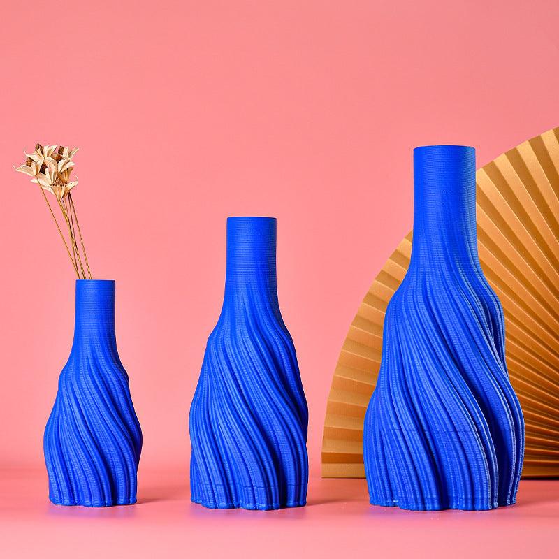 Vase Decoration Creative Living Room 3D Printing Ceramic Flower Arrangement - Pacisia