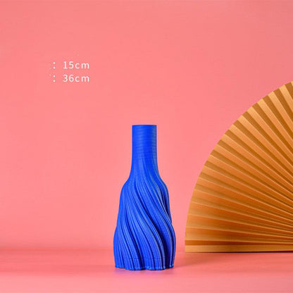 Vase Decoration Creative Living Room 3D Printing Ceramic Flower Arrangement - Pacisia