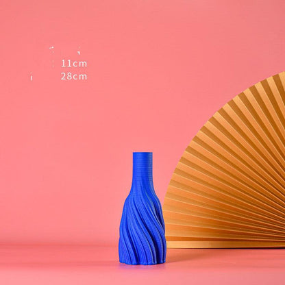 Vase Decoration Creative Living Room 3D Printing Ceramic Flower Arrangement - Pacisia