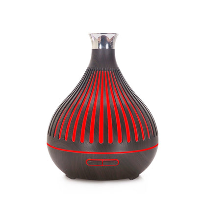 Vase Wood Grain Humidifier 400ml Vertical Silver - Pacisia