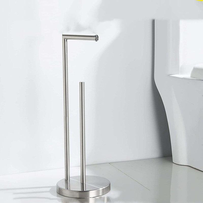 Vertical Roll Holder With Paper Towel Storage Organizer Stainless Steel - Pacisia