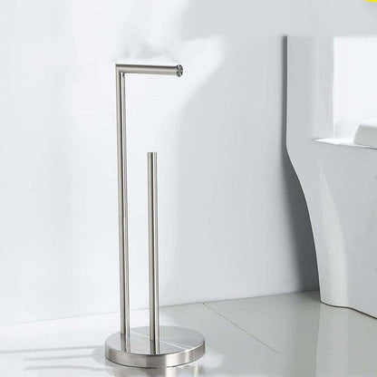 Vertical Roll Holder With Paper Towel Storage Organizer Stainless Steel - Pacisia