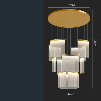Villa Duplex Large Chandelier Living Room - Pacisia