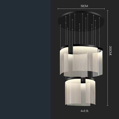 Villa Duplex Large Chandelier Living Room - Pacisia