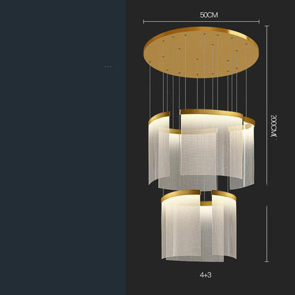 Villa Duplex Large Chandelier Living Room - Pacisia