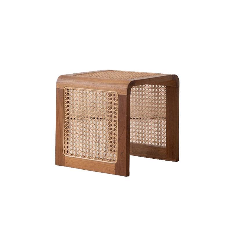 Vine Woven Japanese Square Solid Wood Coffee Table - Pacisia
