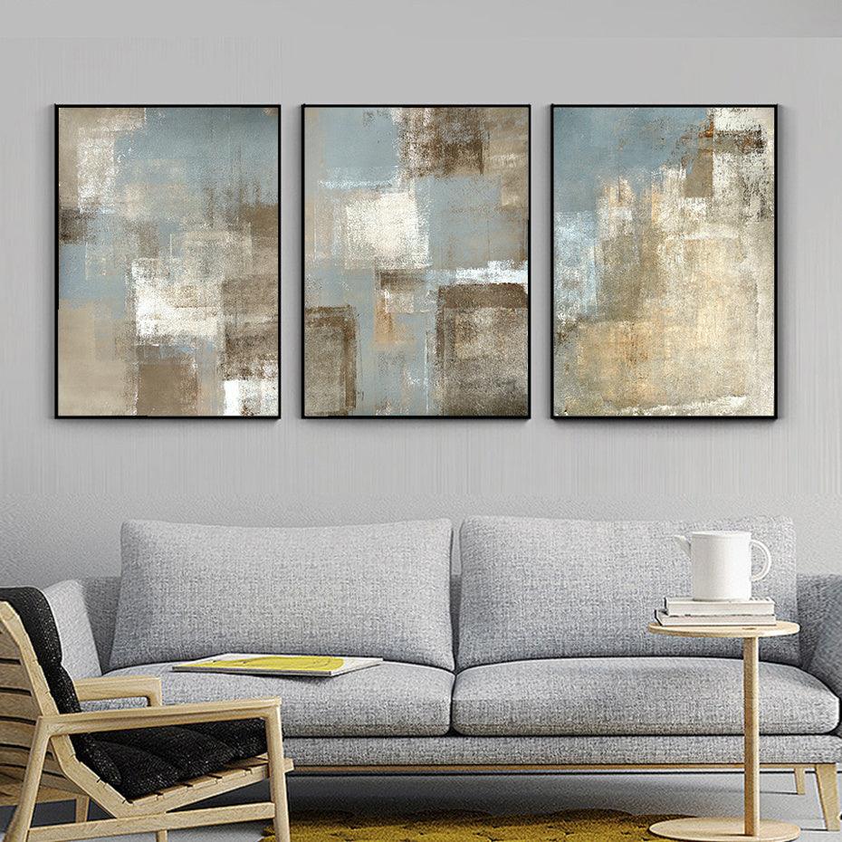 Vintage Abstract Art Canvas Painting Picture Poster Interior Home Decoration - Pacisia
