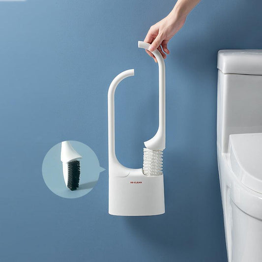 Wall-mounted Mirrored Toilet Brush Set - Pacisia