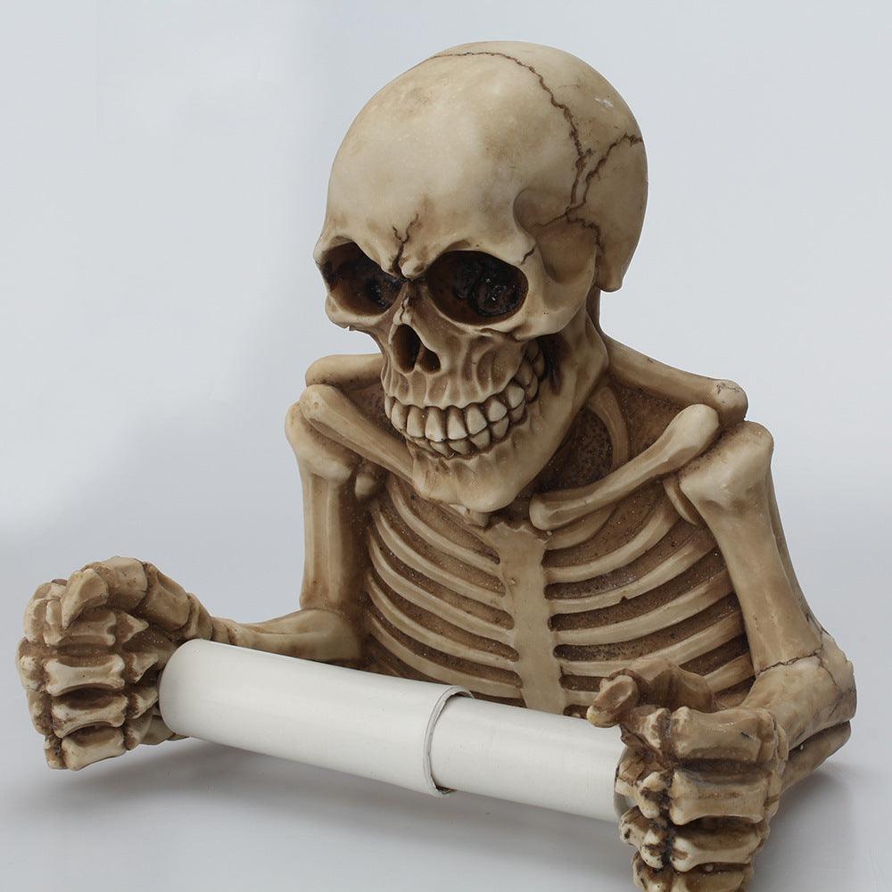 Wall-mounted skull roll paper holder - Pacisia