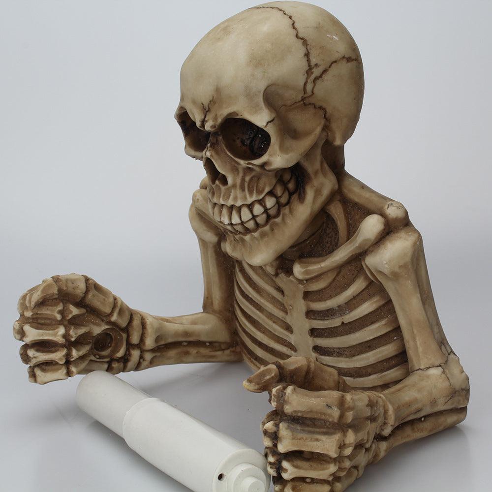 Wall-mounted skull roll paper holder - Pacisia