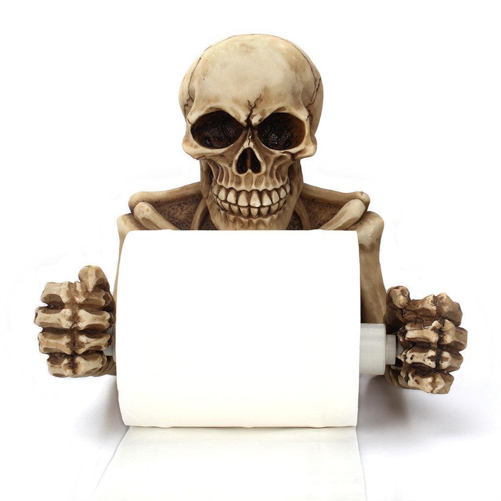 Wall-mounted skull roll paper holder - Pacisia