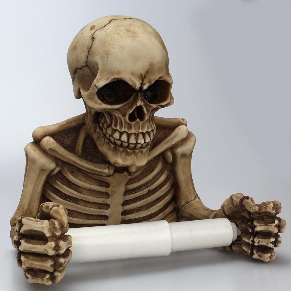 Wall-mounted skull roll paper holder - Pacisia