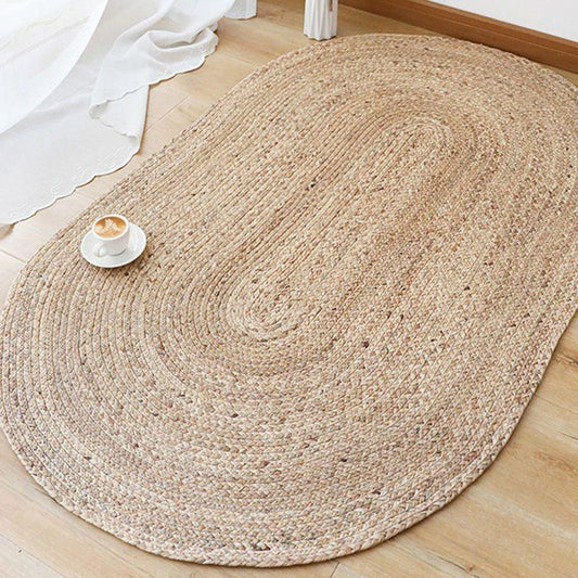 Water Reed Hand-woven Straw Oval Carpet - Pacisia