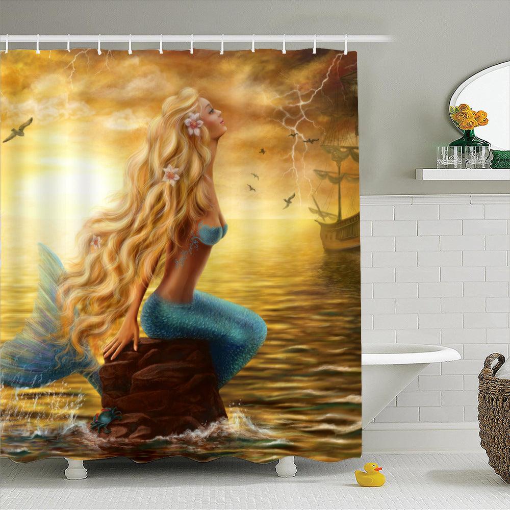 Waterproof and mildew thick shower curtain - Pacisia