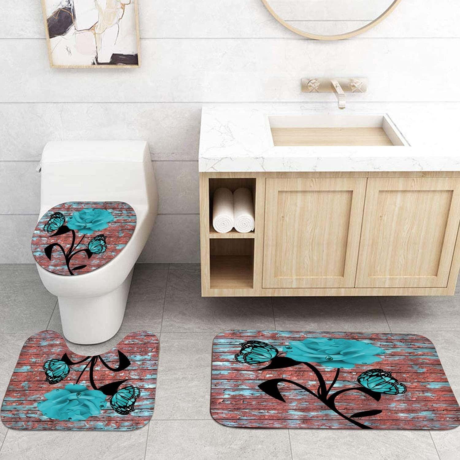 Waterproof Polyester Bathroom Shower Curtain Set - Pacisia