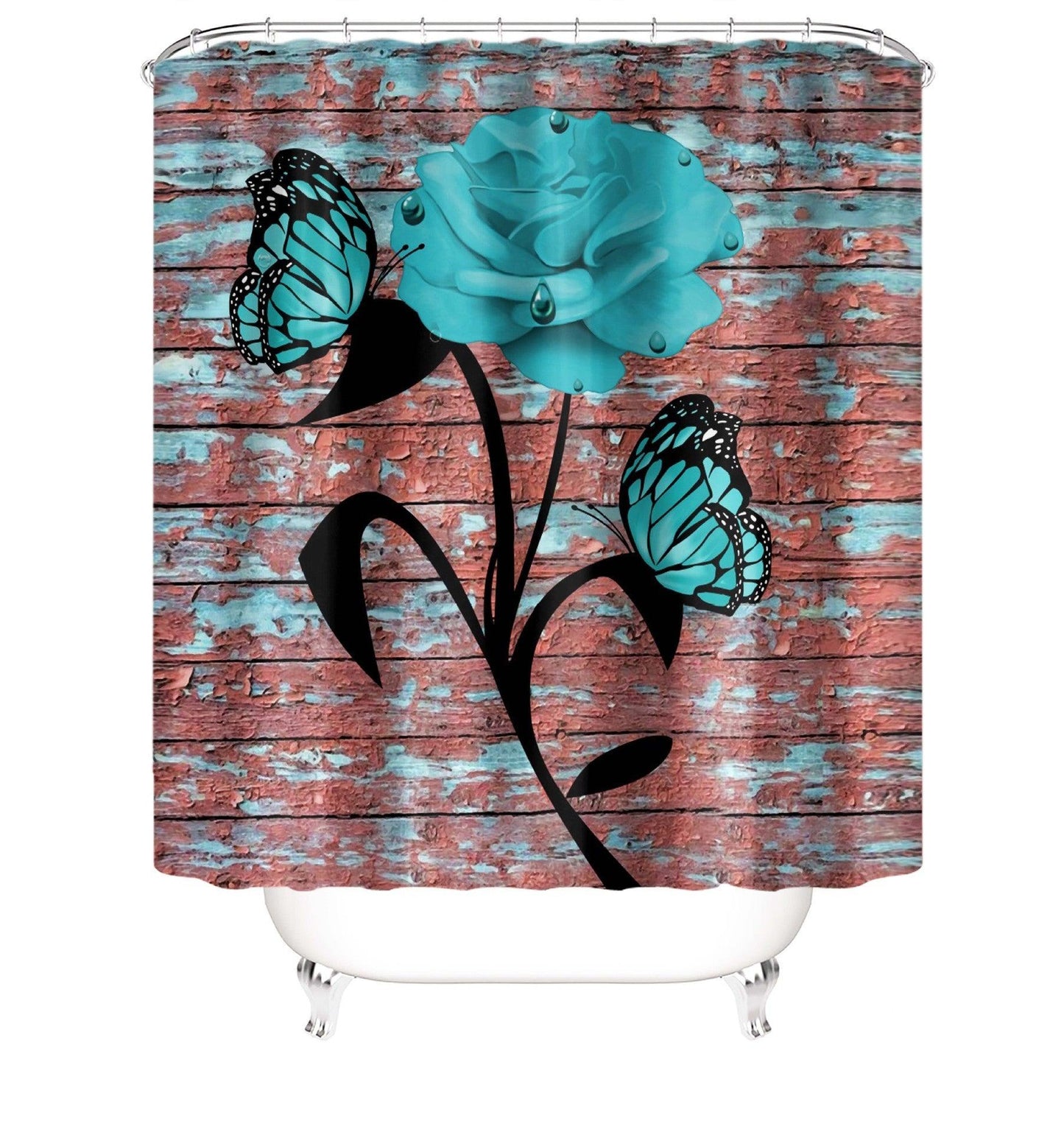 Waterproof Polyester Bathroom Shower Curtain Set - Pacisia