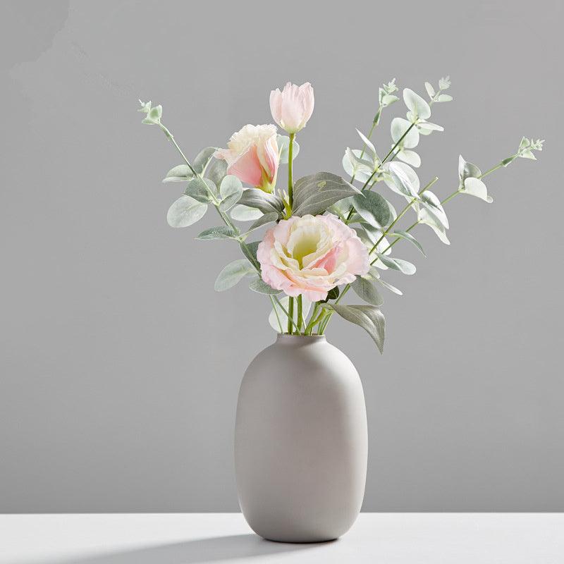 Wind frosted ceramic small vase - Pacisia
