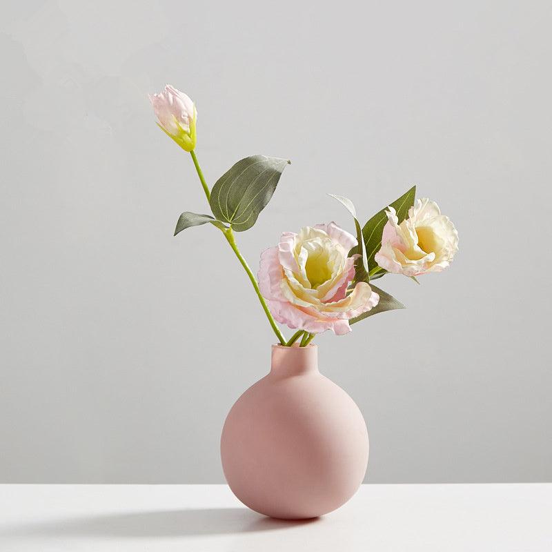 Wind frosted ceramic small vase - Pacisia
