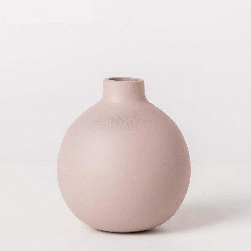 Wind frosted ceramic small vase - Pacisia