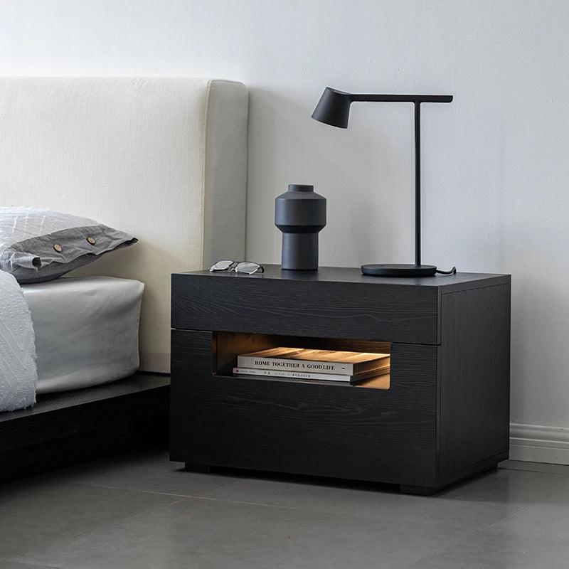 Wood Nightstand Lateral Bed Table Nordic Drawers Side Table Modern Closets Designer Tocador Mueble Maquillaje Luxury Furniture - Pacisia