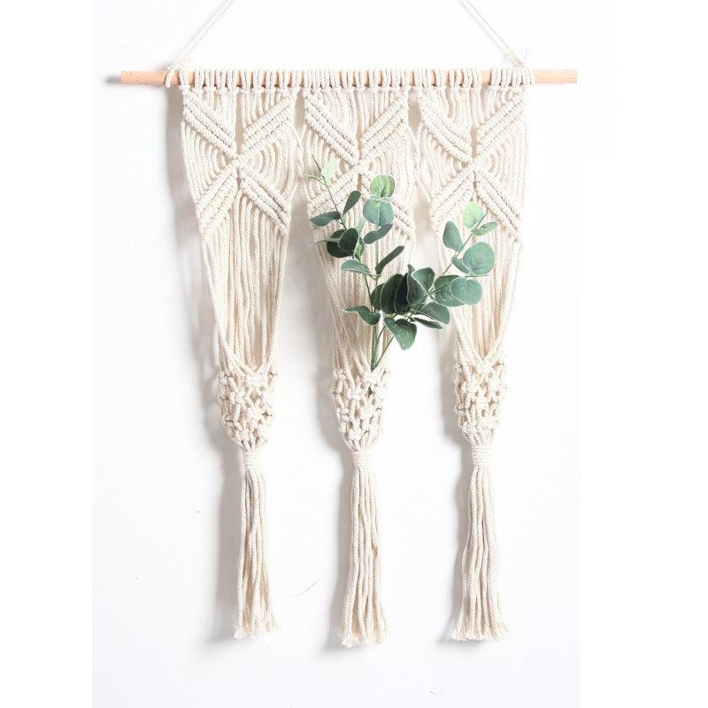 Woven Tapestry Bohemian Dried Flower Pot Rack - Pacisia