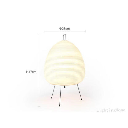 Japanese Design Akari Wabi-sabi Yong Table Lamp Printed Rice Paper Lamp Bedroom Desktop Decoration Table Lamp Drop Shipping - Pacisia