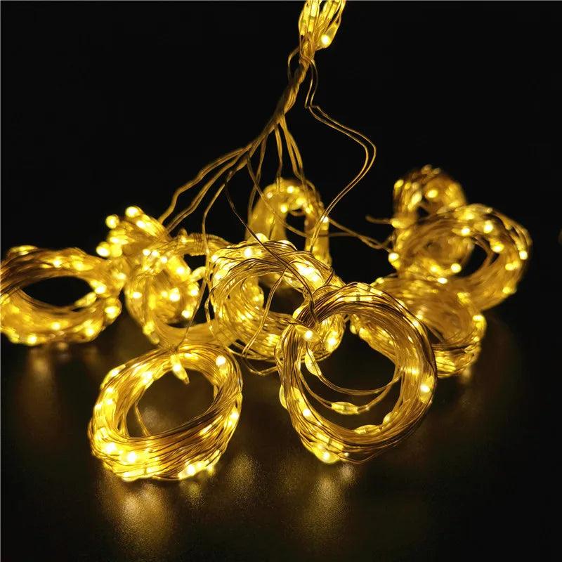 3x3/4x3/6x3m LED Curtain String Lights Christmas Garland Fairy Light Festoon Led Light Wedding Home Bedroom Decoration Lighting - Pacisia
