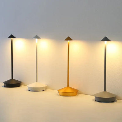 Rechargeable Table Lamp LED Touch Sensor Desktop Night Light Wireless Reading Lamp for Restaurant Hotel Bar Bedroom Desk Light - Pacisia